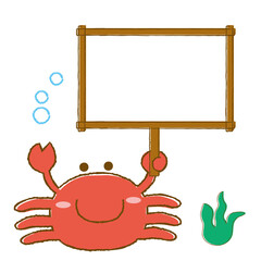 カニ伝言板イラスト