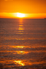 Fototapeta premium 夕日とビーチ
