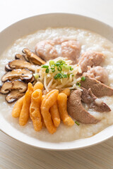 Pork Congee or Porridge with Pork