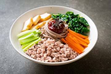 Korean spicy cold noodles