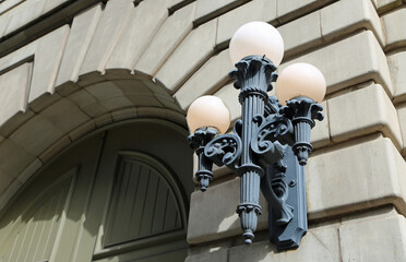 Lantern on the wall, New Orleans