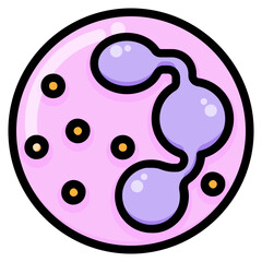 white blood cell line icon