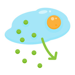 secretion flat icon