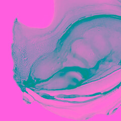 Fototapeta premium Fractal Ink Fluid. Fluorescent Web. Display