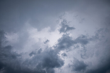 Dramatic cloudy sky before storm