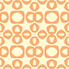 seamless pattern with yellow geometric shapes on yellow background 