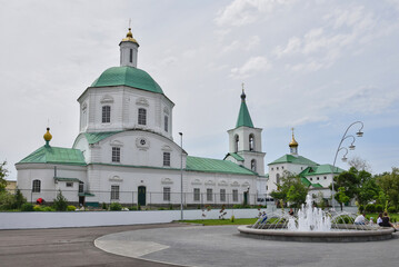 Fototapeta na wymiar Orthodox church in Vyoshenskaya village
