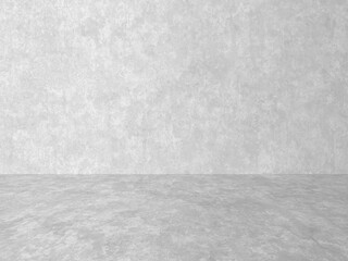 empty gray interior with concrete wall