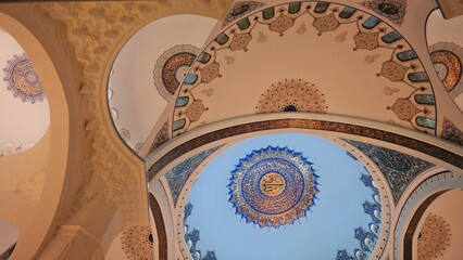 Obraz na płótnie Canvas Mosque interior design in Istanbul, Turkey