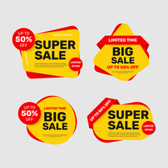 Super sale labels collection. - Vector.