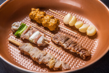 숯불에 구워 먹으면 맛있는 꼬치 요리