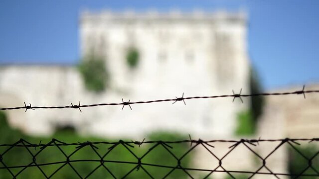 Byzantine Golden Gate of Constantinople in Yedikule fortress of Istanbul Turkey
