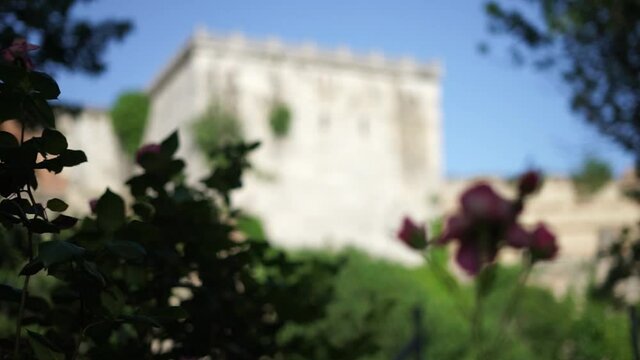 Byzantine Golden Gate of Constantinople in Yedikule fortress of Istanbul Turkey