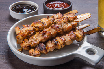 숯불에 구워 먹으면 맛있는 꼬치 요리