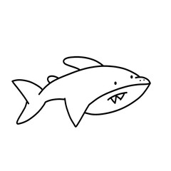 Cartoon Shark Design Art 