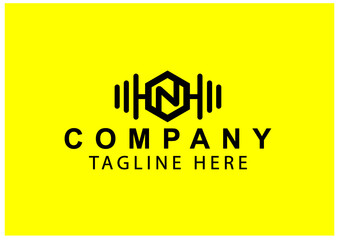 N fitness or gym new Logo and icon design