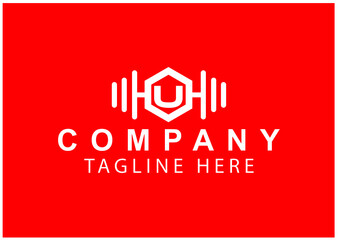 U fitness or gym new Logo and icon design