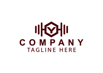  Y fitness or gym new Logo and icon design