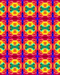 Fototapeta na wymiar pattern with colorful flowers