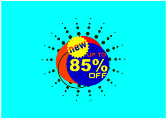 85% off new offer logo design
