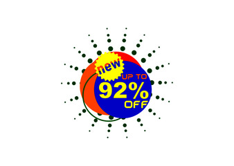 92% off new offer logo design
