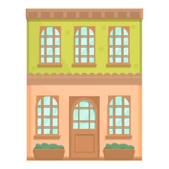 Coffeehouse icon cartoon vector. Coffee shop. Cafeteria building