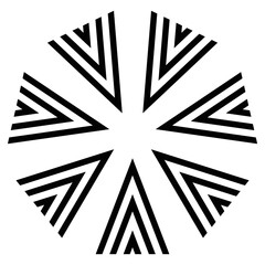 black shape icon logo and badge