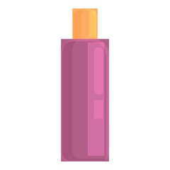 Shampoo bottle icon cartoon vector. Cosmetic package. Plastic lotion bottle