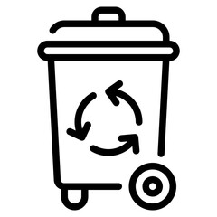 bin line icon