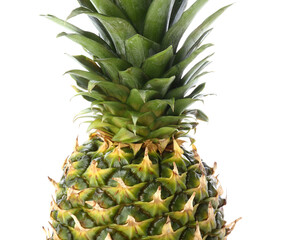 Fresh pineapple on white background