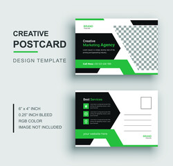 Postcard template, Business or corporate postcard design
