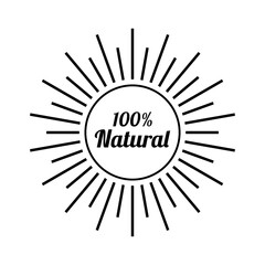 Fototapeta na wymiar nature product label logo template
