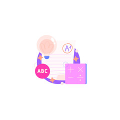 Exam Icon Isolated On White Background