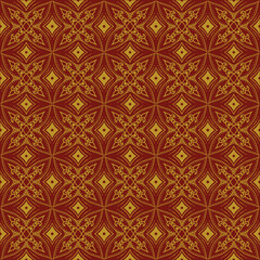 Vintage seamless floral pattern style