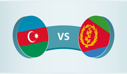 Azerbaijan versus Eritrea, team sports competition concept.