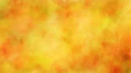 黄色の手描きグラデーション水彩背景素材	