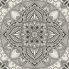 vintage beautiful mandala floral background