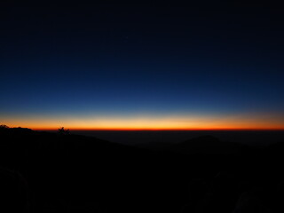 sunset in the desert