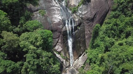 Beautiful Seven Wells Waterfall on Langkawi Island, Malaysia