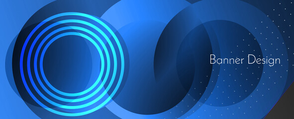 Abstract blue elegant geometric colorful decorative design banner background