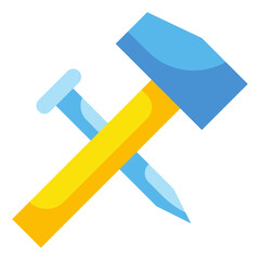 hammer flat icon