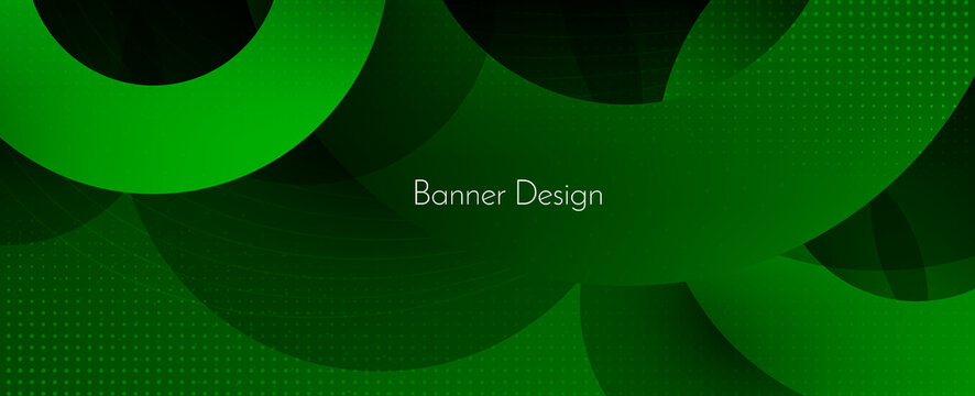 Abstract geometric colorful modern decorative green design banner pattern background