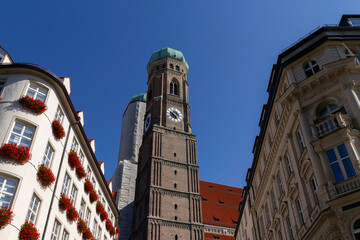 The famous Frauenkirche in Munich
