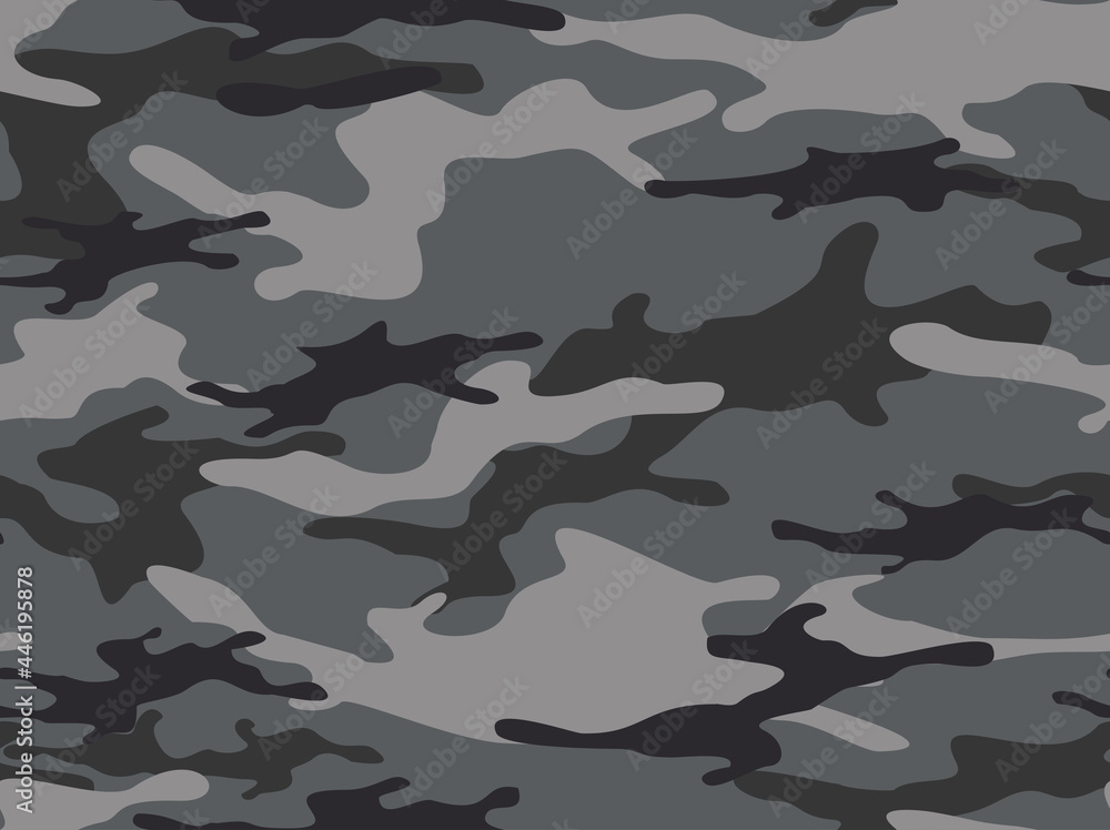 Canvas Prints camouflage seamless pattern. military texture. print on fabric and clothing. vector illustration - Canvas Prints