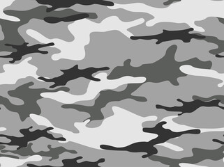 Camouflage seamless pattern. Military texture. Print on fabric and clothing. Vector illustration