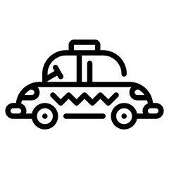 taxi line icon