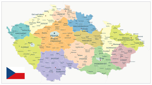 Czech Republic Administrative Map