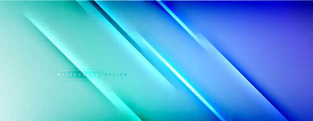 Abstract background - lines composition created with lights and shadows. Technology or business digital template. Trendy simple fluid color gradient abstract background with dynamic