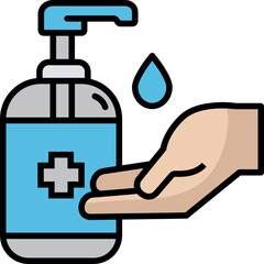 Disinfectant icon. Covid concept icon style