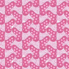 pink hearts seamless vector valentines day pattern